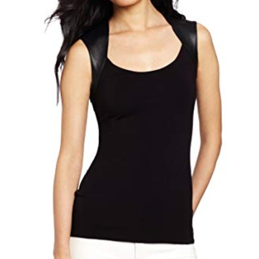 Bailey 44 Trouble Top Faux Leather Black